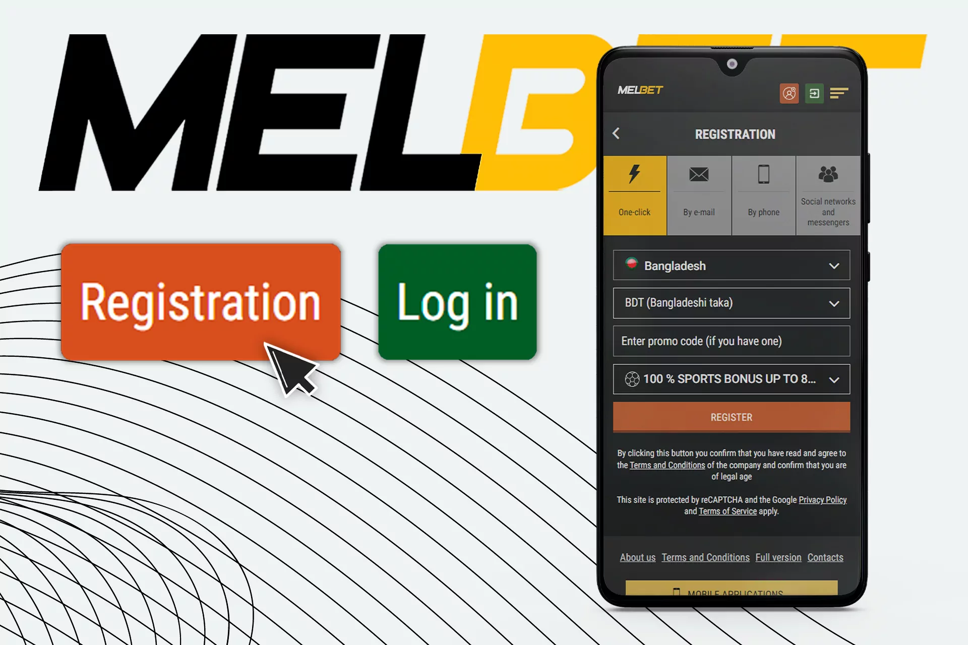 If you don't have an account at Melbet yet, first of all, you need to register in the app or on the site.