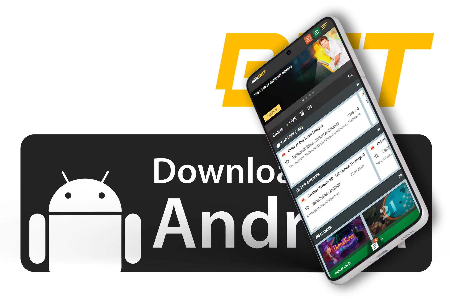 For Android devices, there is a great app of Melbet.