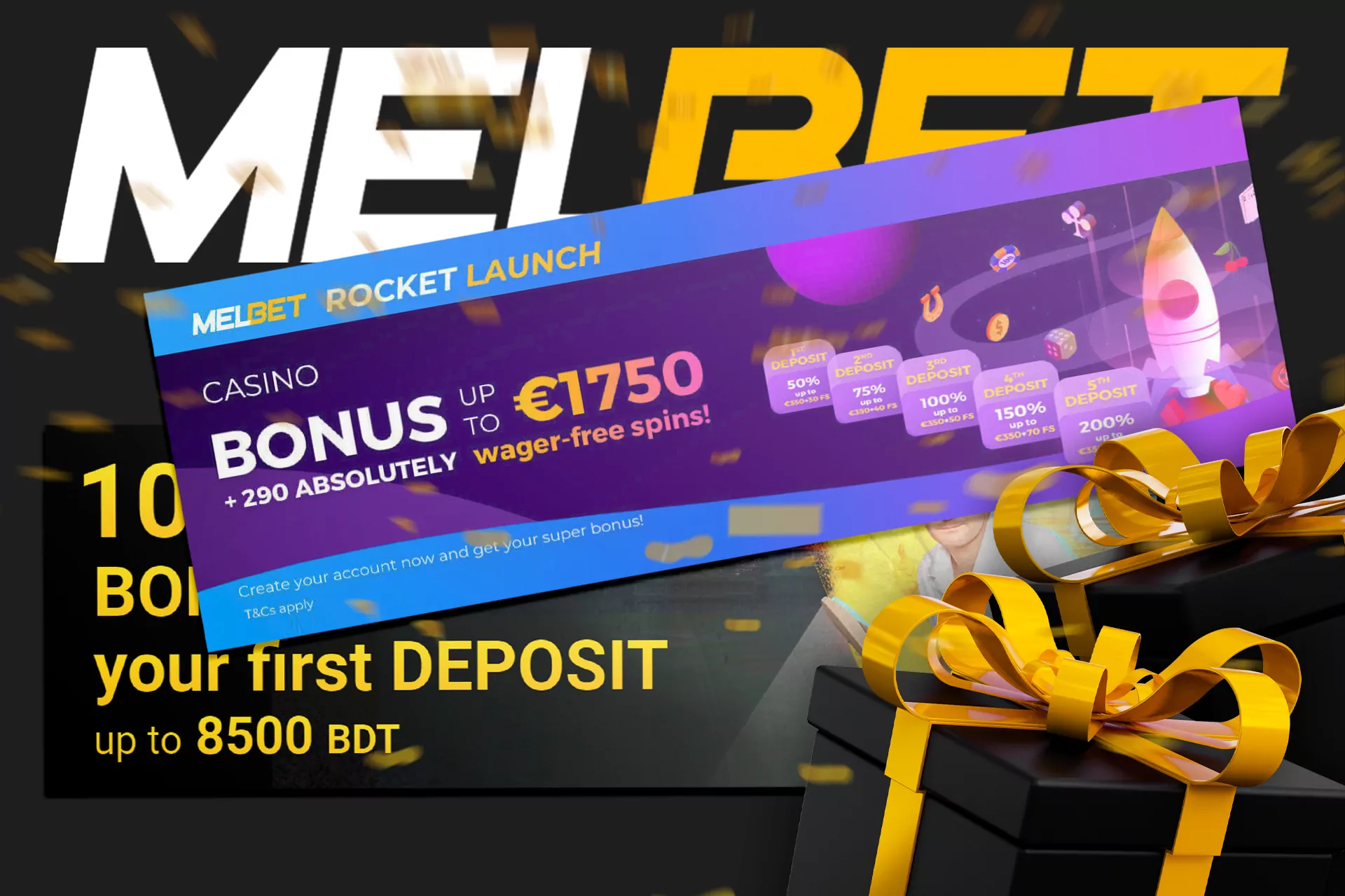 For new users, there are different bonus offers at Melbet for betting and playing casino games.