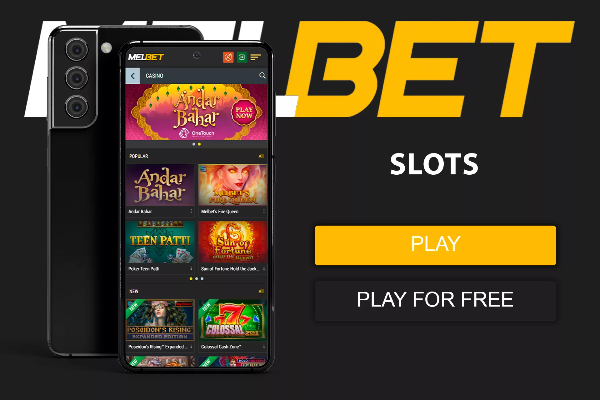 There are lots of slots you can find and play at Melbet Online Casino.