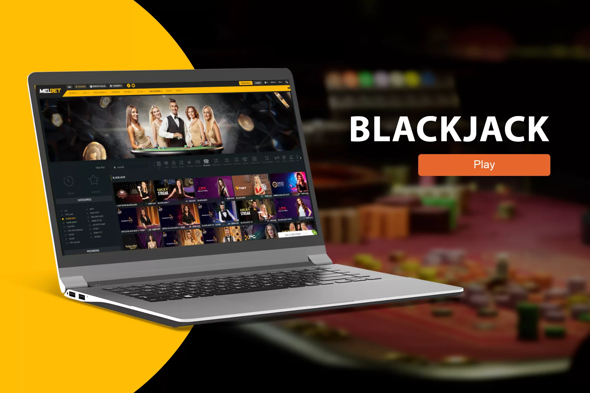 If you want to play blackjack online, just visit the Melbet Casino.