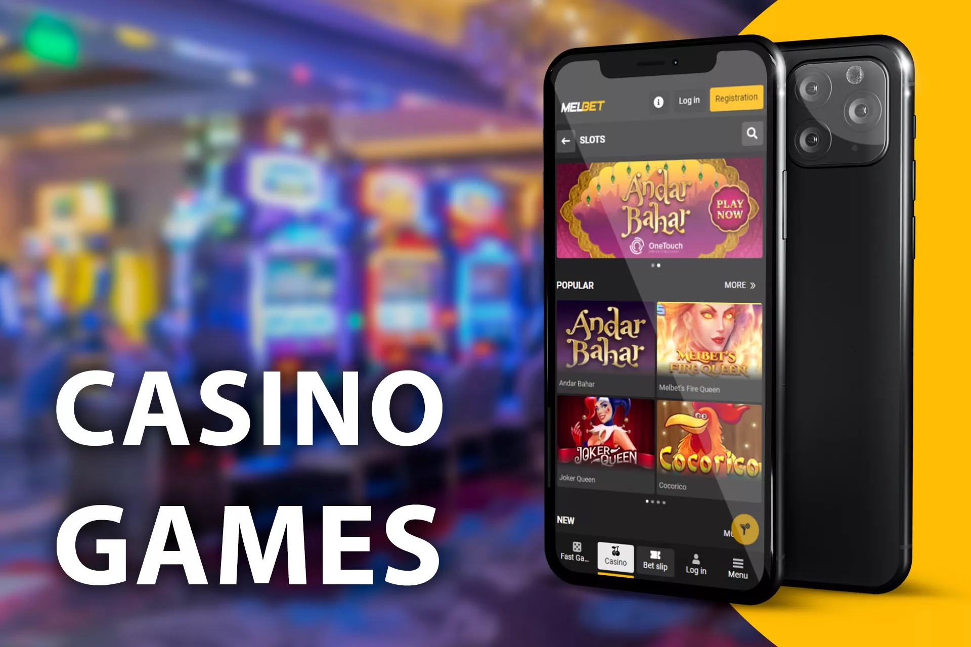 In the casino, you find many slots and classic games by the most famous providers.
