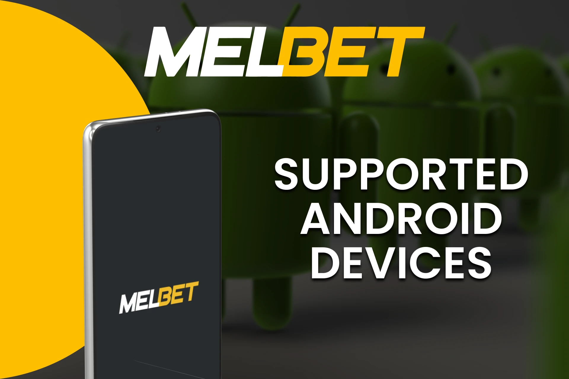 Use the Melbet service on your Android device.