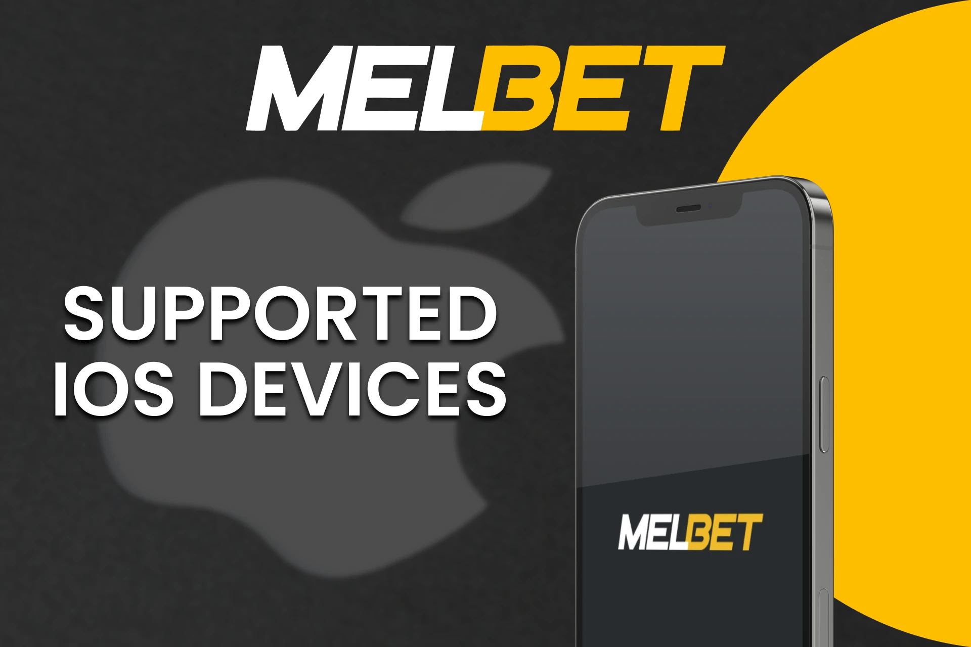 Use the Melbet service on your iOS device.