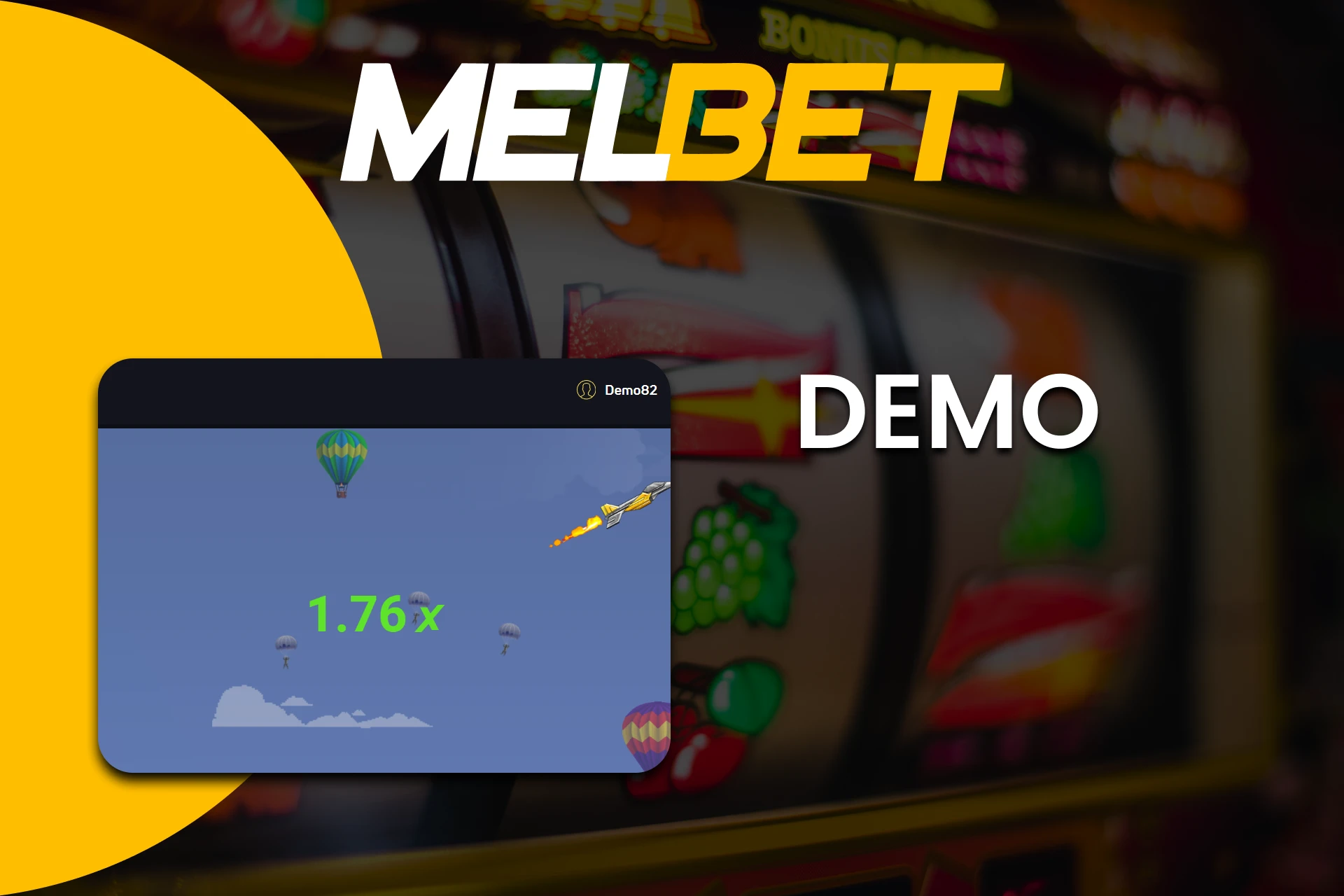 Practice demo versions of crash games on Melbet.