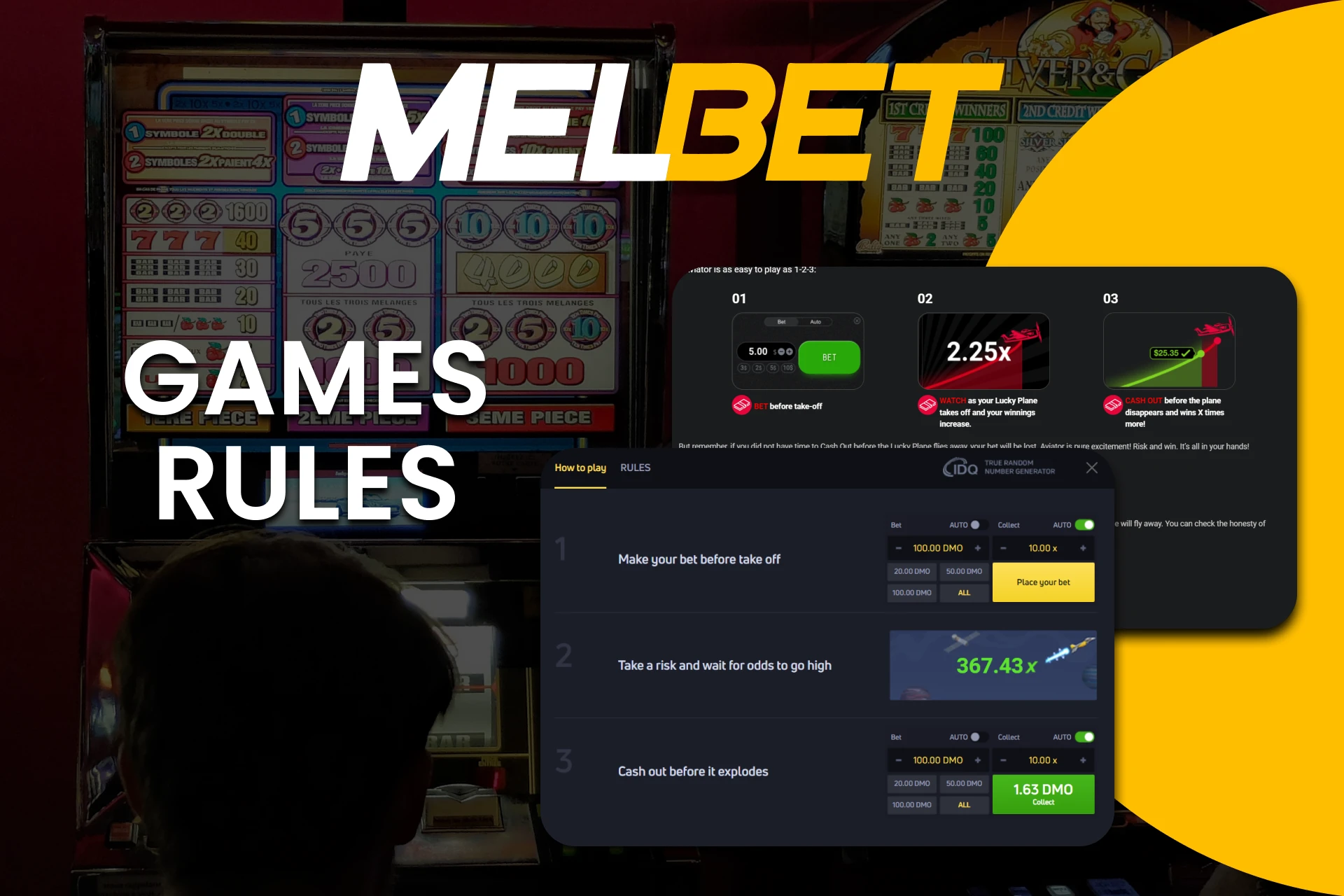 Learn the game rules for winning crash games on Melbet.