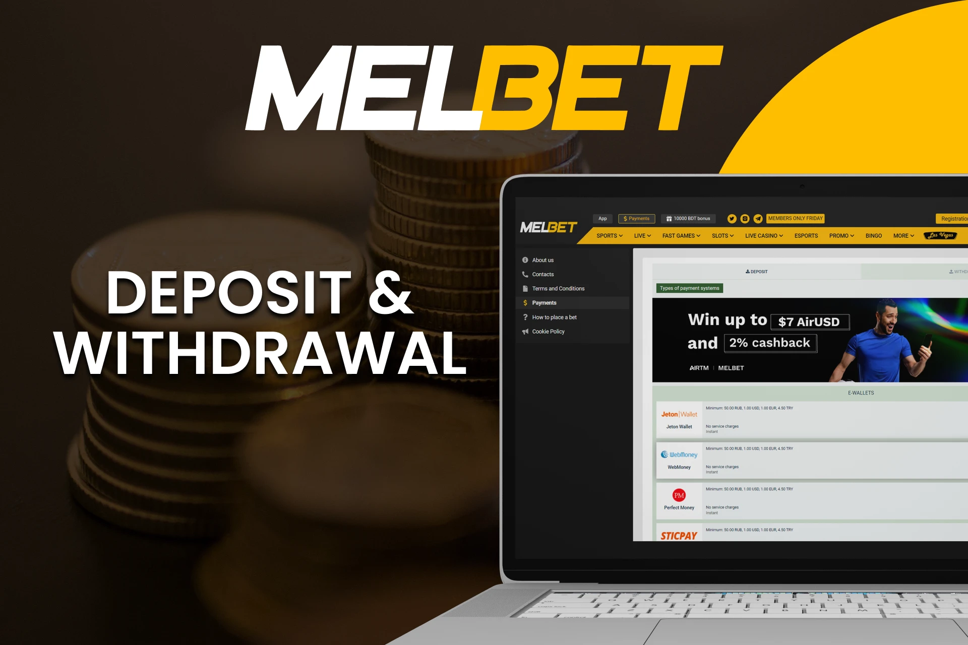 Find out about payment systems on Melbet.