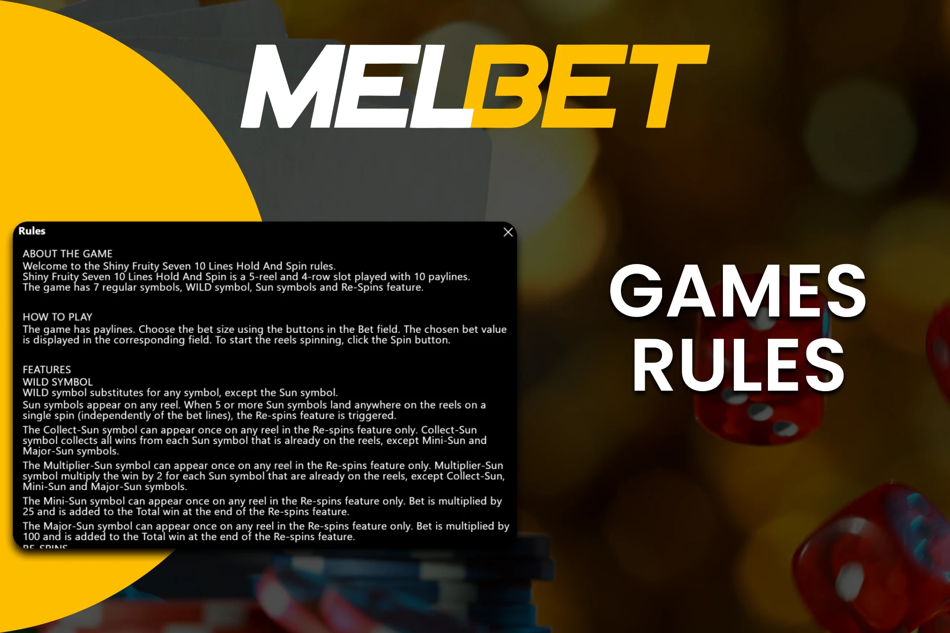 Find out about the rules of playing Jackpot on Melbet.