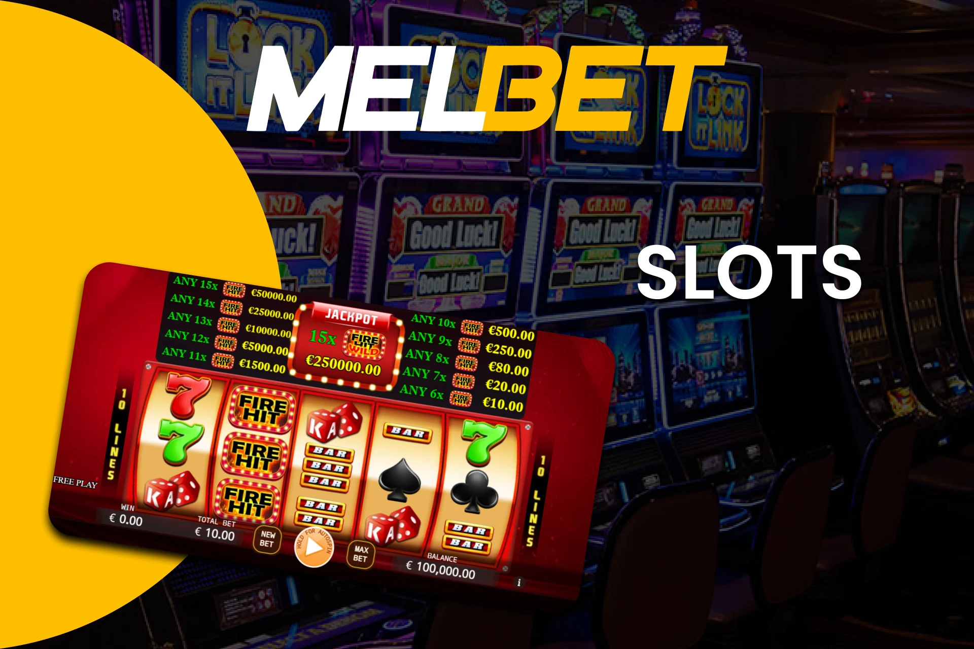 Choose Slots from the Jackpot section on Melbet.