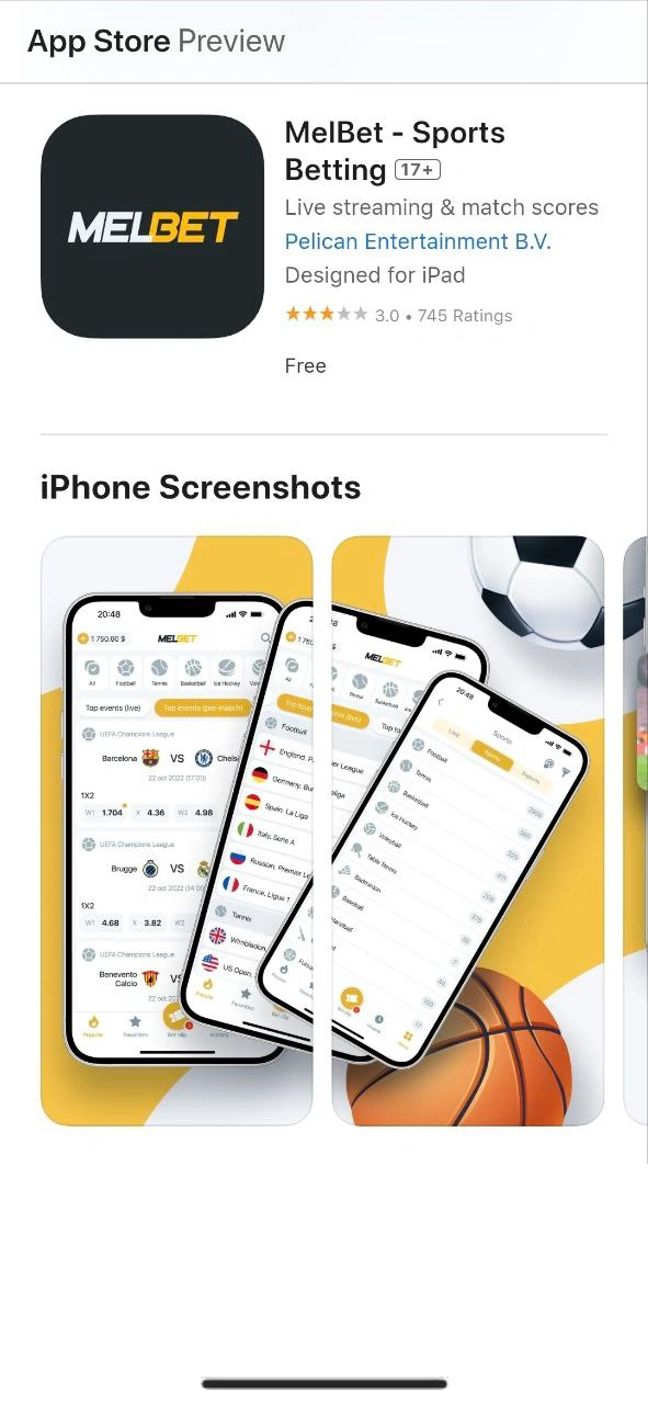Return to the App Store after changing settings to download Melbet iOS app.