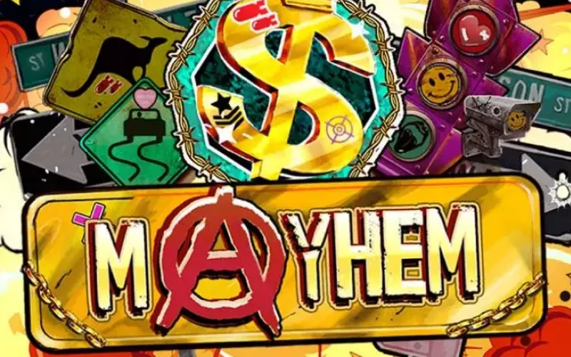 Play the stylish Mayhem slot on Melbet and win.