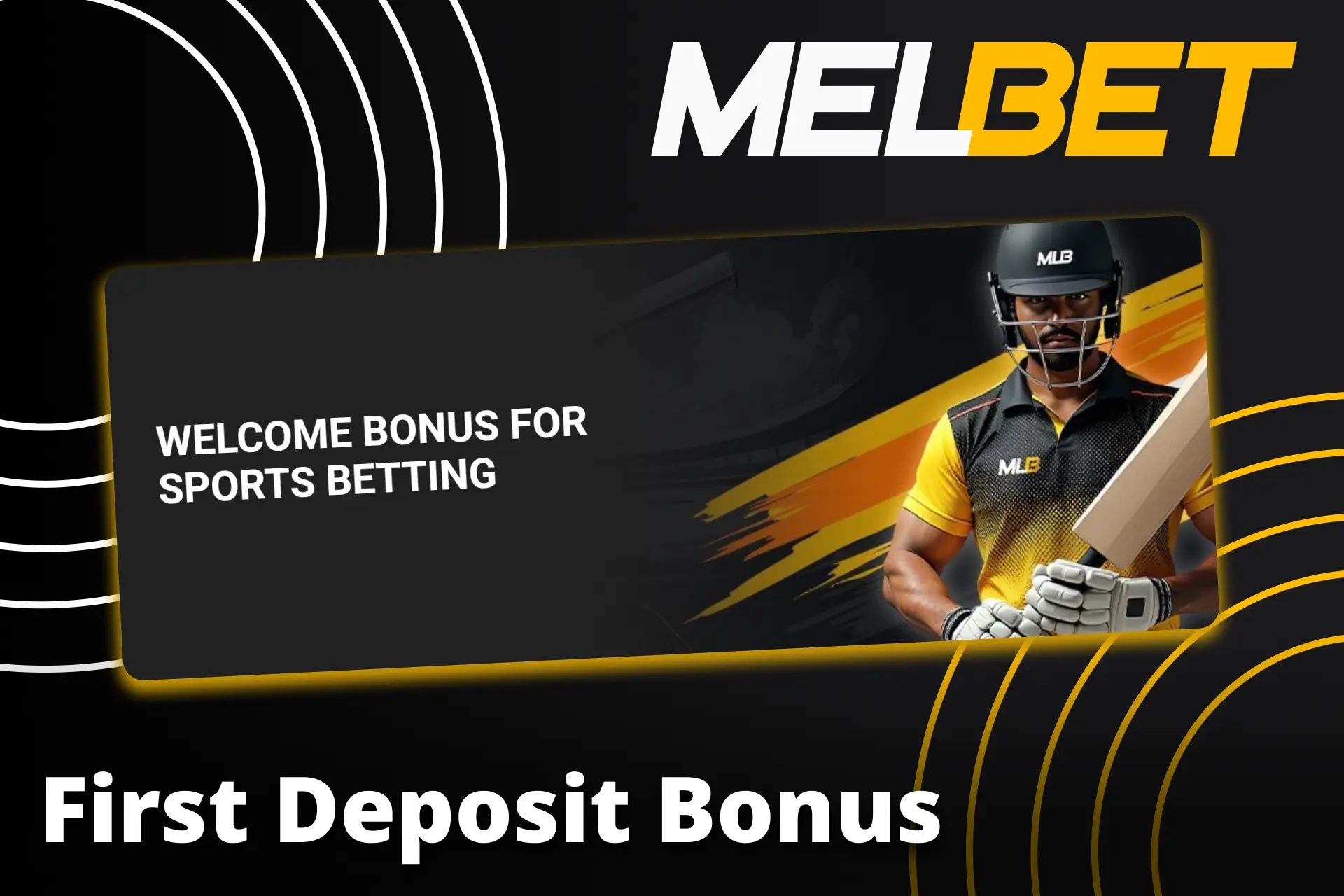 Claim Melbet first deposit bonus after registration.