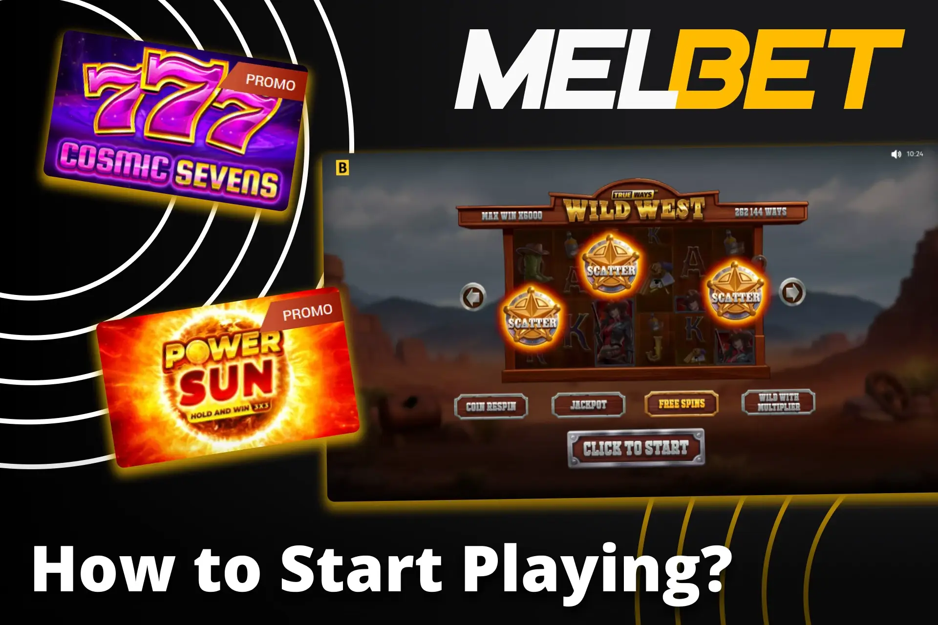 Jackpot খেলতে উপযুক্ত Melbet সেকশনে যান।