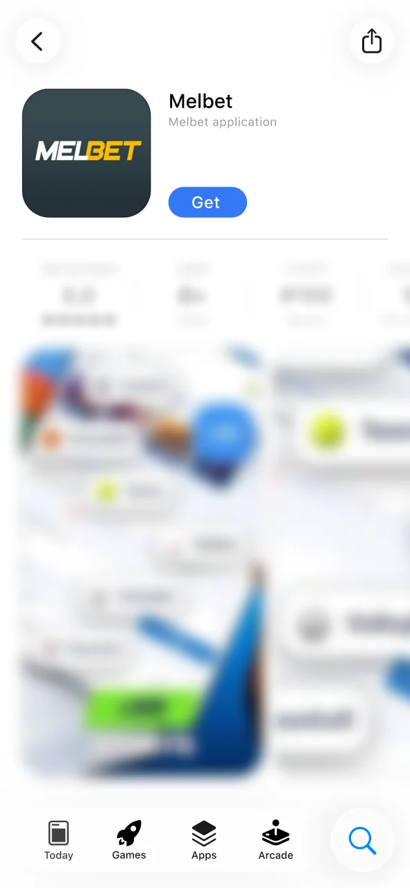 Visit the App Store to start downloading Melbet iOS app.