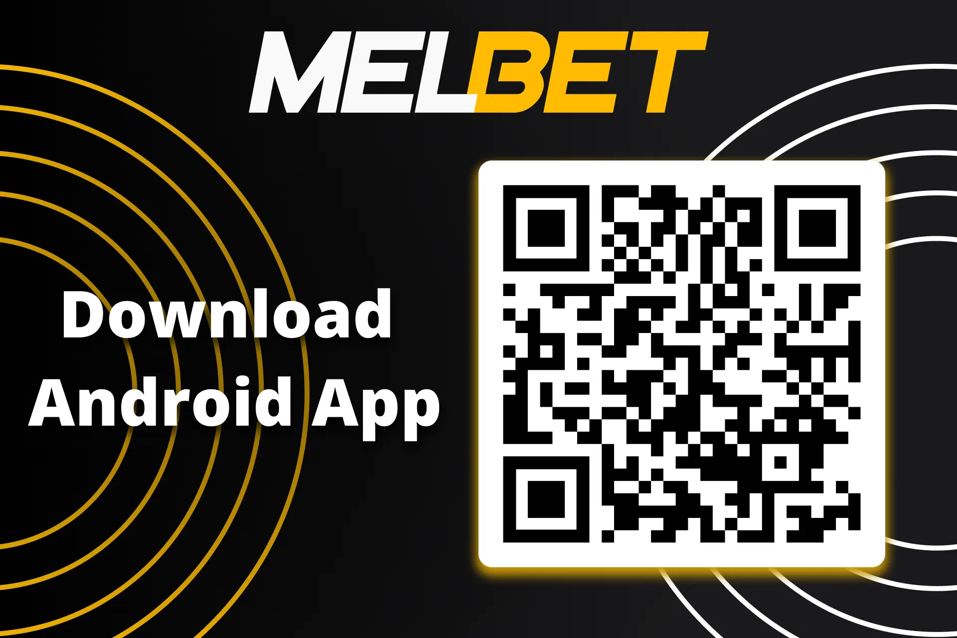 Melbet Android অ্যাপ ডাউনলোড করতে অফিসিয়াল QR কোডটি স্ক্যান করুন।