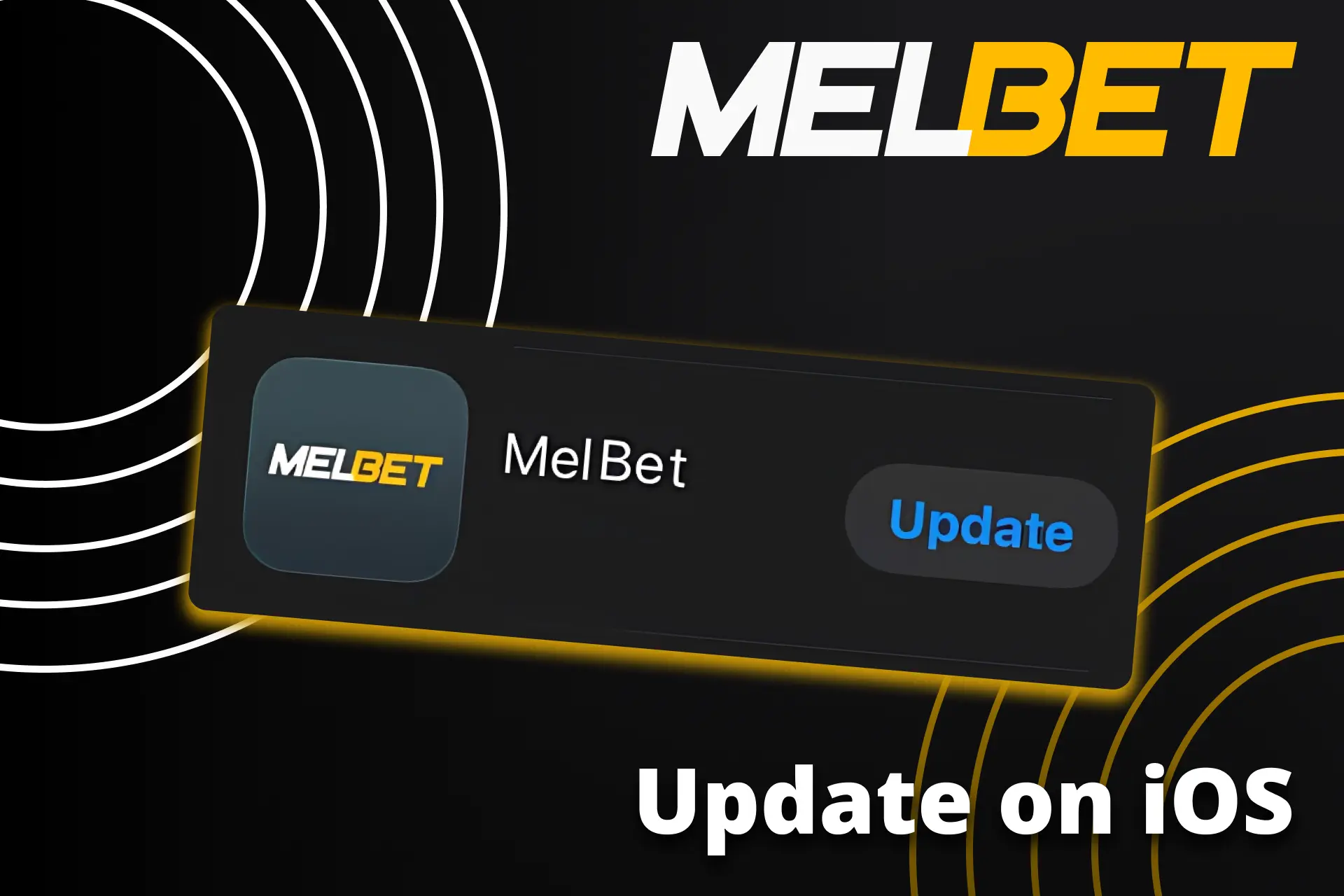 Update your official Melbet mobile app through the App Store.