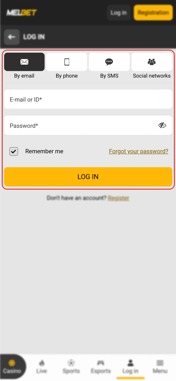 Access your personal profile to start Melbet withdrawals.