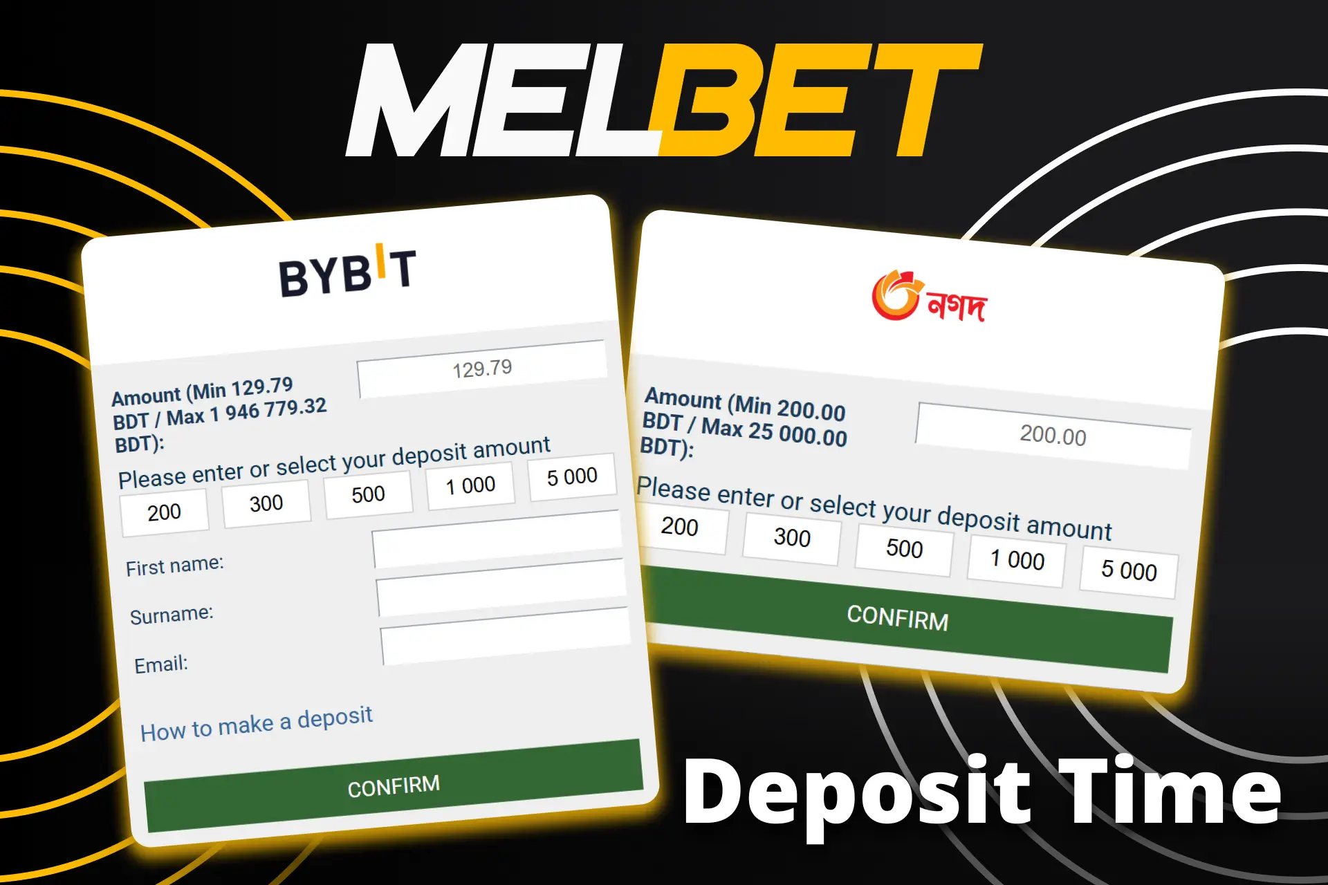Melbet deposits usually take up to 15 minutes.