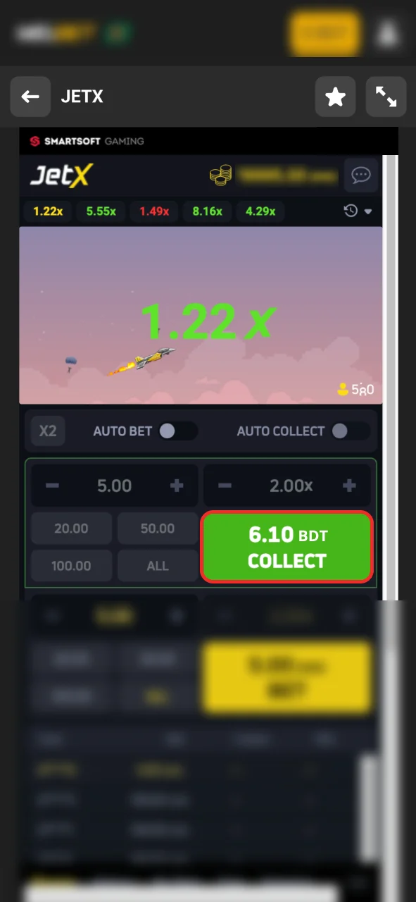 Press the bet button at Melbet and play.
