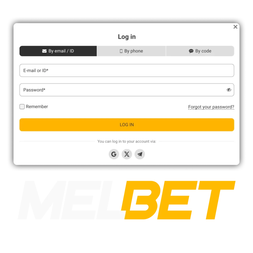 Melbet login