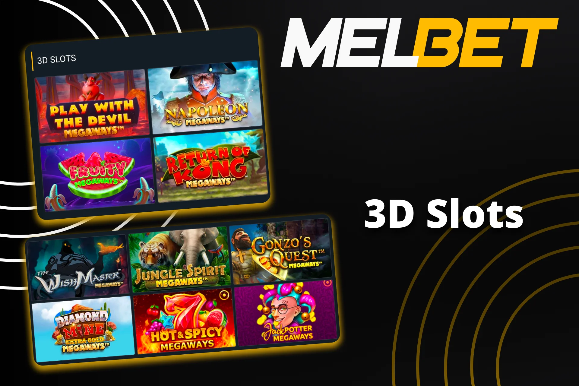 বিস্তারিত 3D স্লট খেলুন এবং Melbet-এ জিতুন।