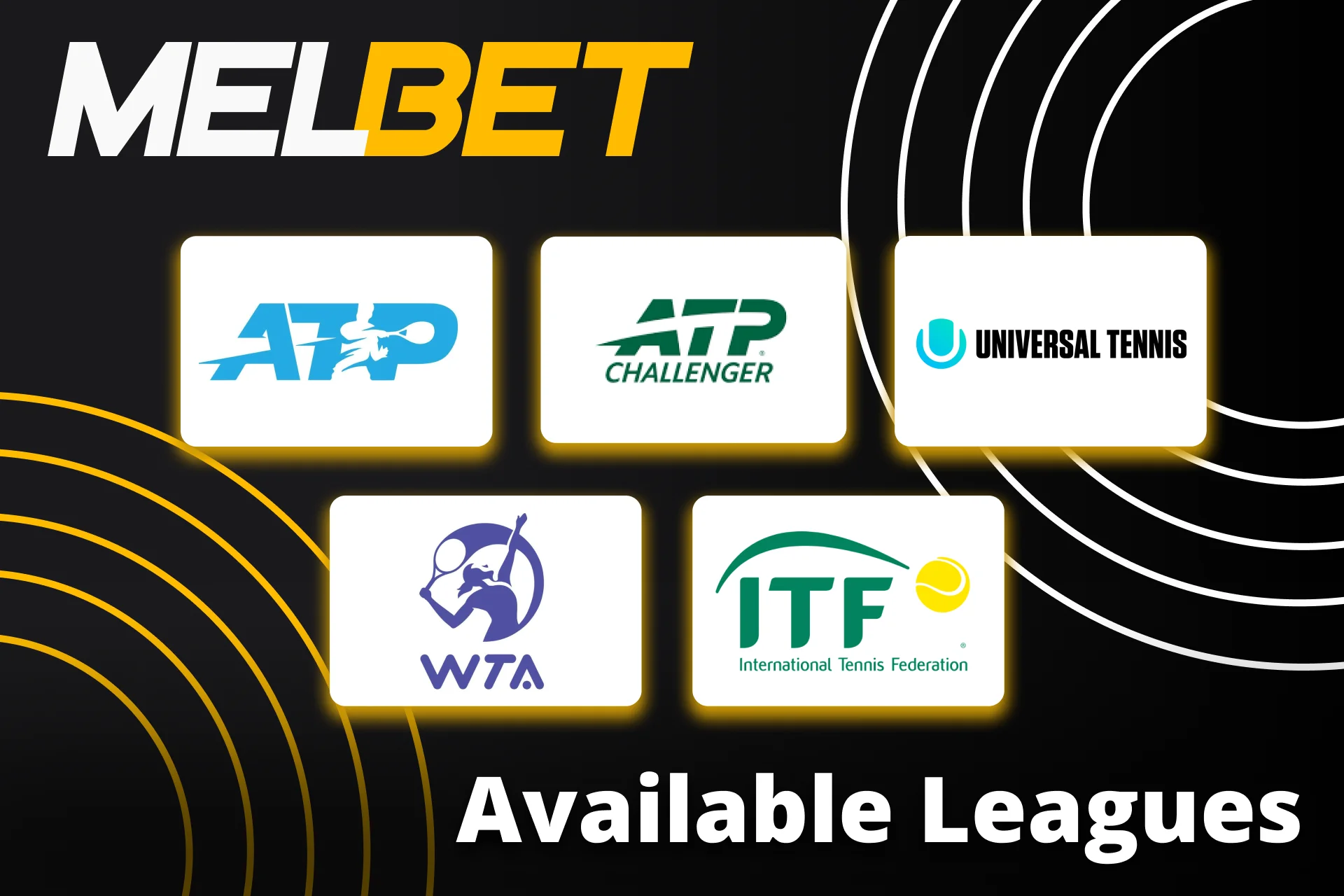 Find your favorite tennis events at Melbet.