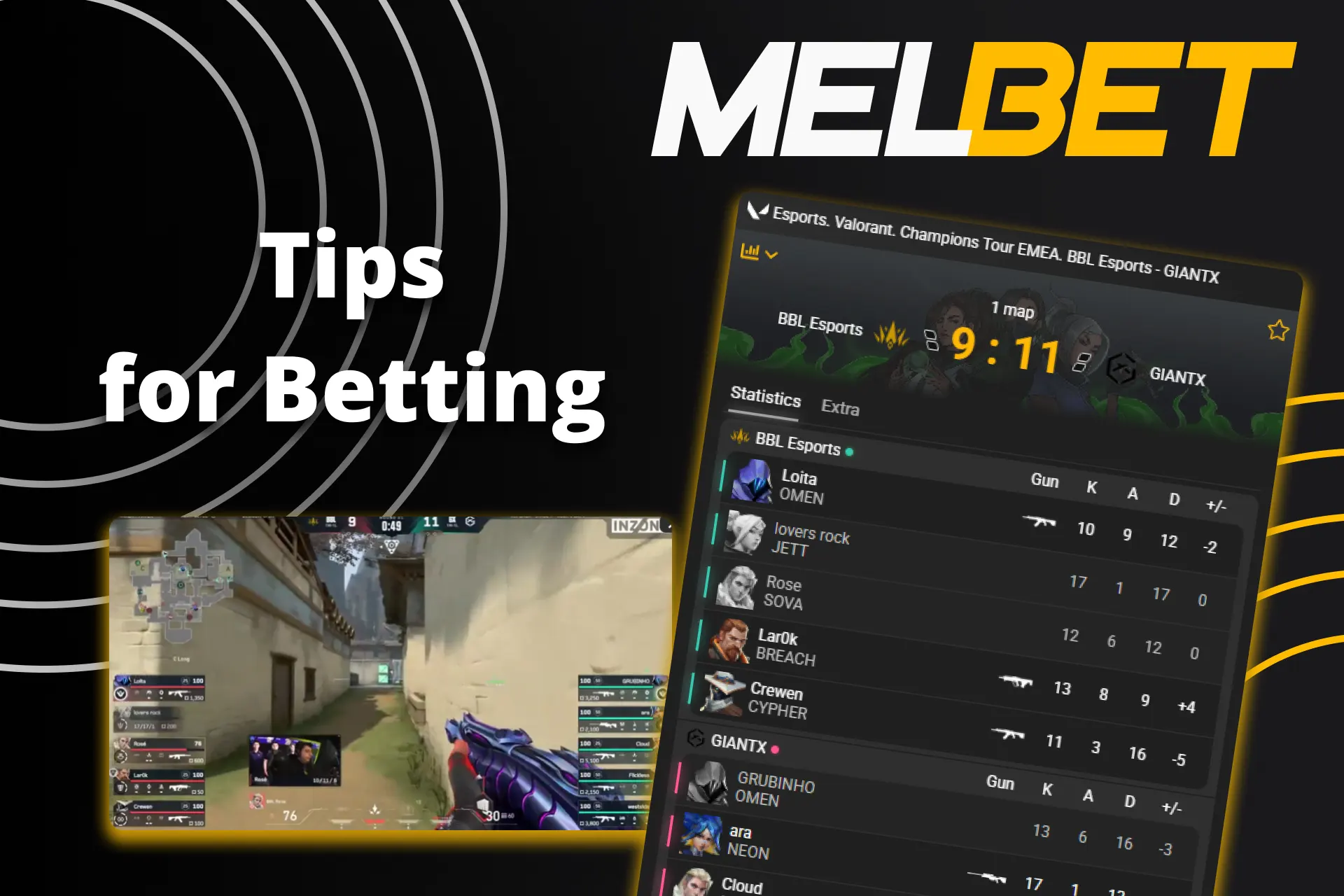 Use official Melbet professional tips for successful Valorant match betting.