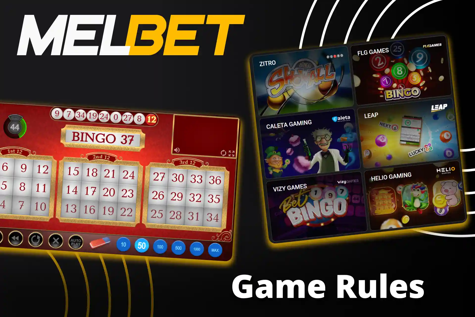 Learn the rules of Bingo at Melbet.