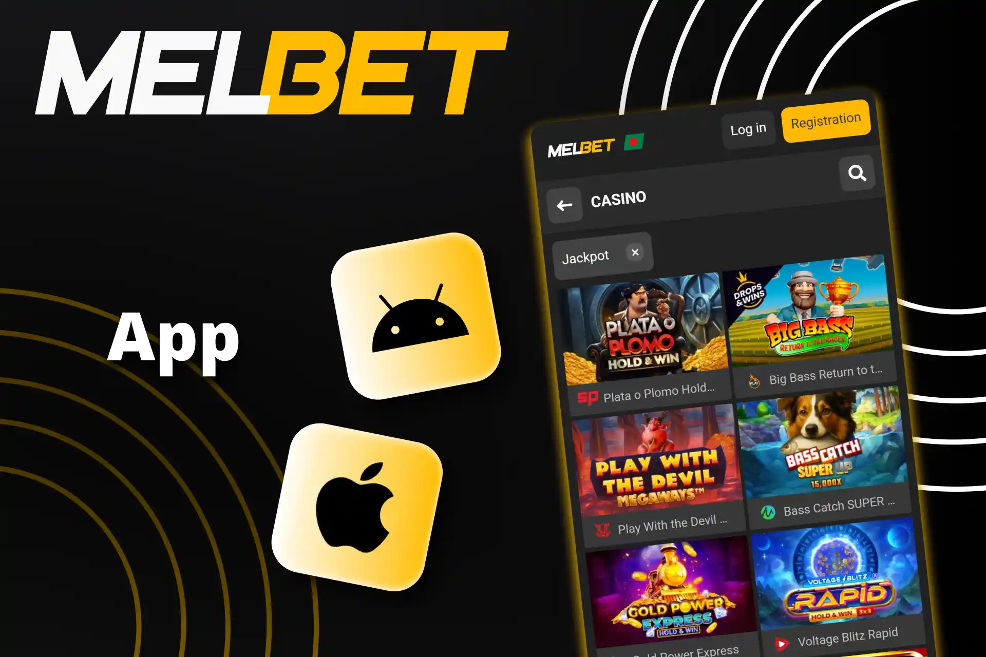 Jackpot খেলতে Melbet অ্যাপ ইনস্টল করুন।