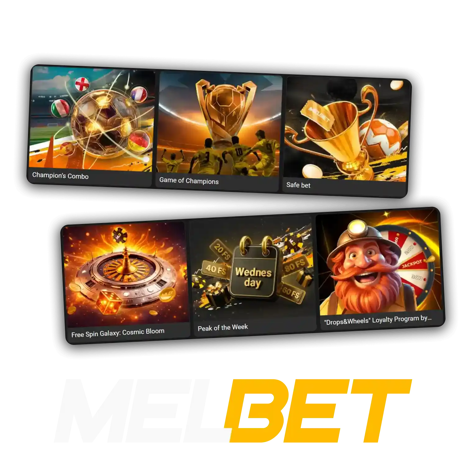 Get a lot of Melbet bonuses for online casino games and sports betting.