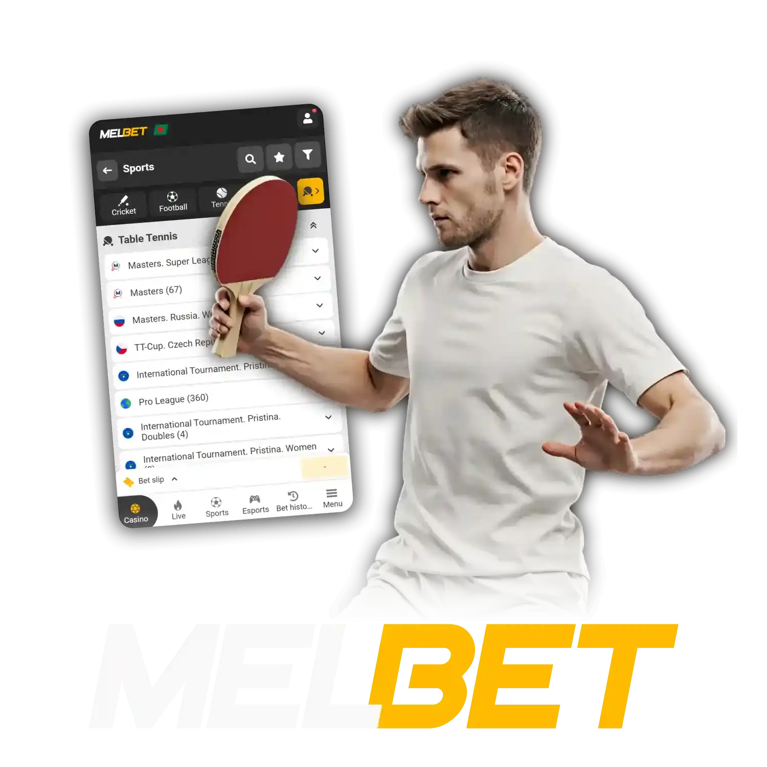 At Melbet you can bet on Table Tennis.
