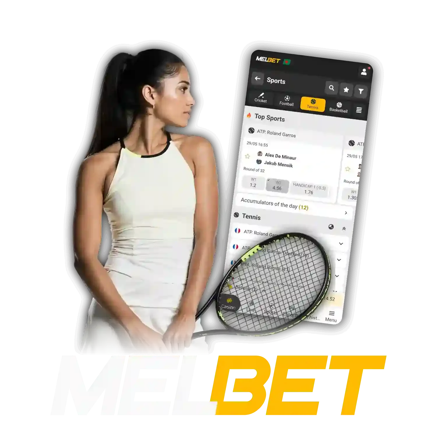 Choose Melbet for tennis betting.