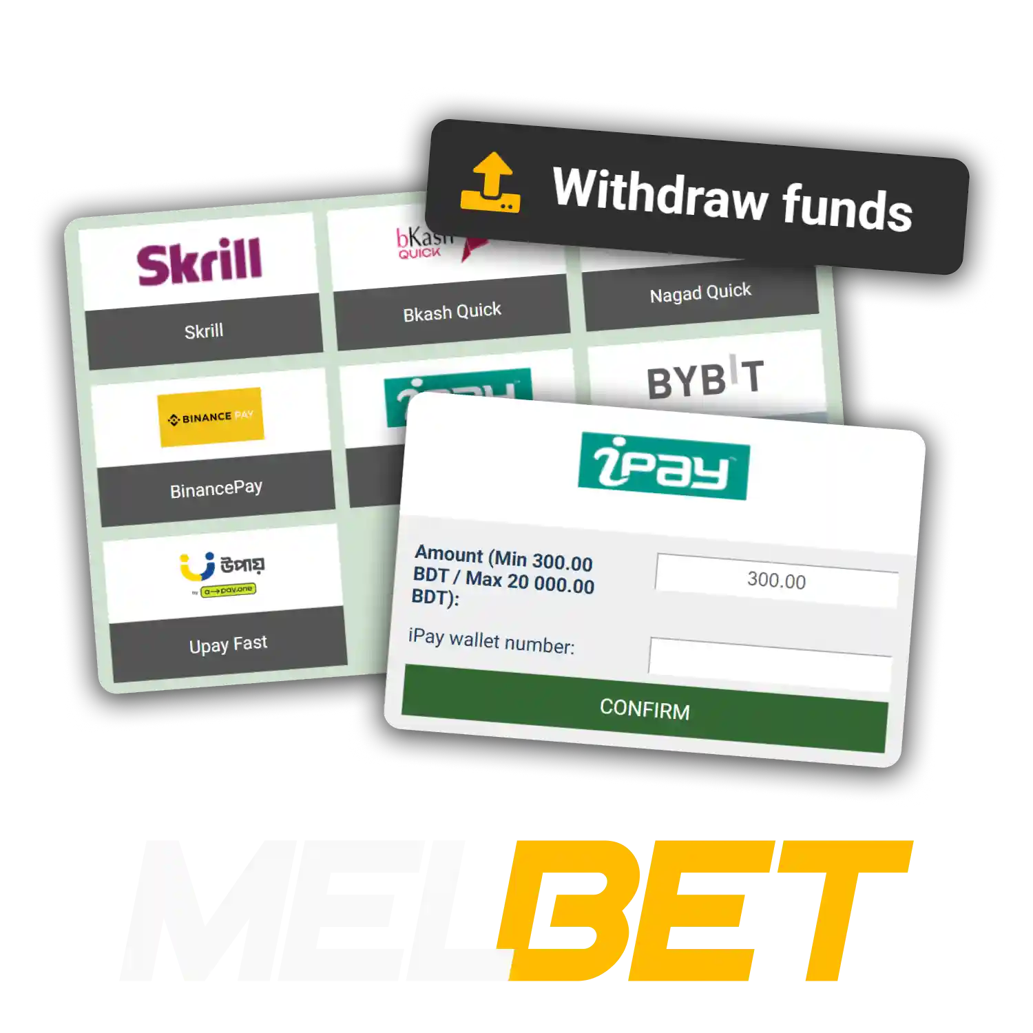 Melbet BD offers popular and convenient withdrawal methods in Bangladesh.